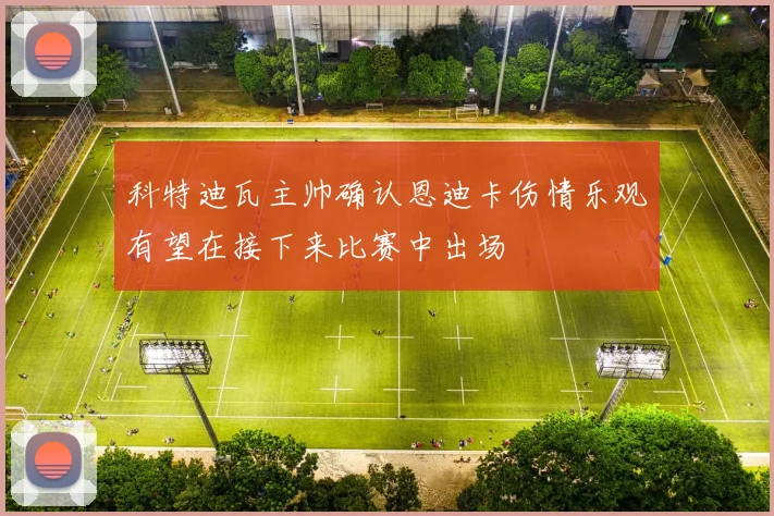 科特迪瓦主帅确认恩迪卡伤情乐观有望在接下来比赛中出场